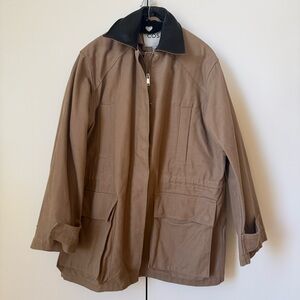 COS leather collar field jacket